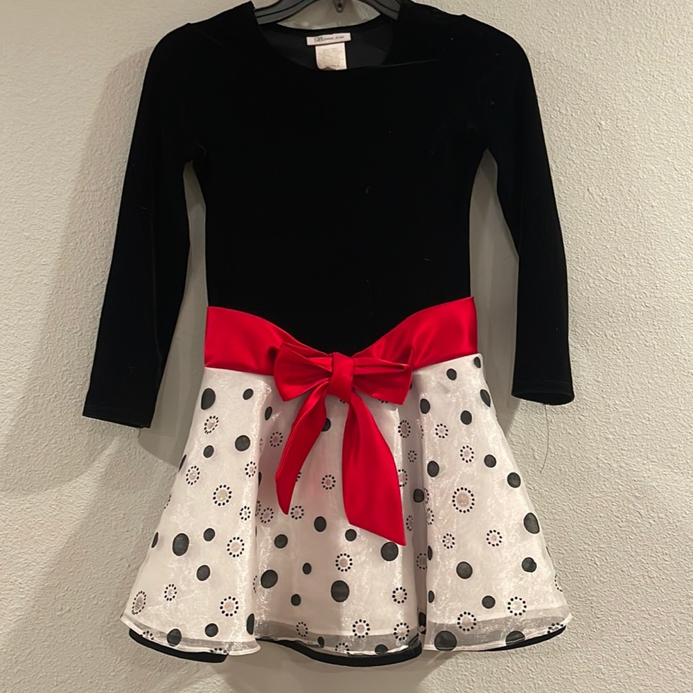 Bonnie Jean special occasion long sleeve dress, Sz 8